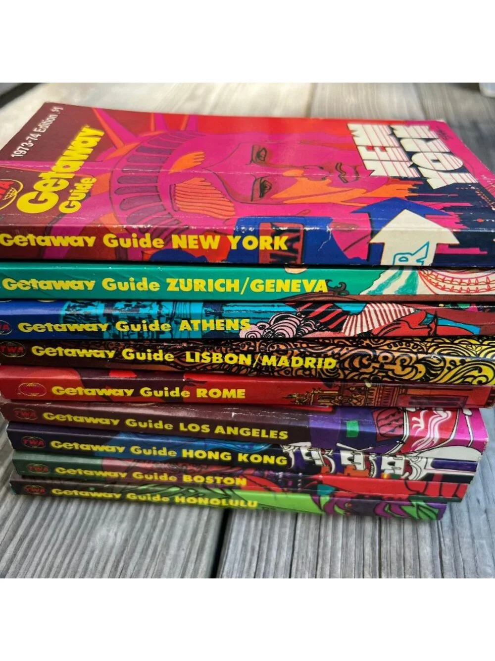 1970s TWA Getaway Guide Book Lot Vintage Travel
